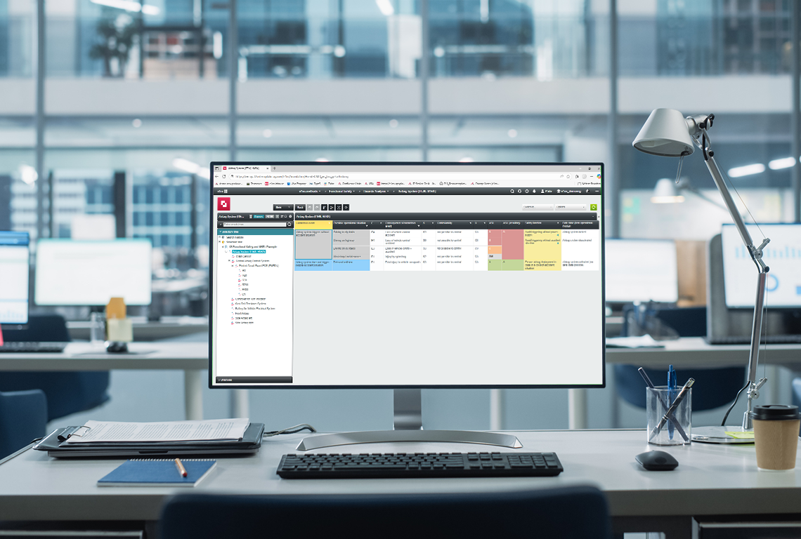 Screenshot Gefährdungsanalyse