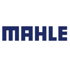 MAHLE-Logo in blockartigen blauen Großbuchstaben.