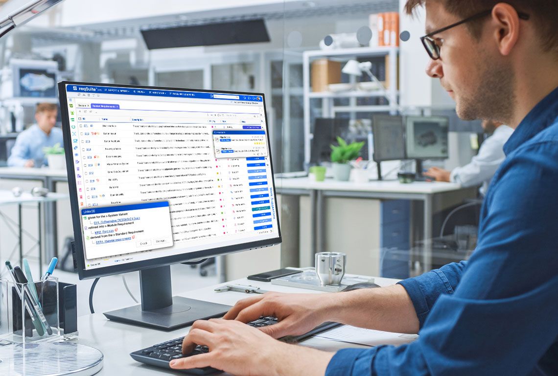 Screenshot Anforderungsmanagement